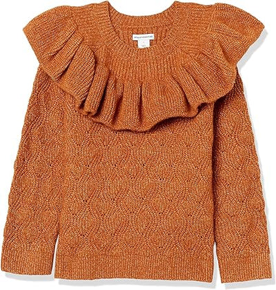 Girls Soft Touch Ruffle Sweater